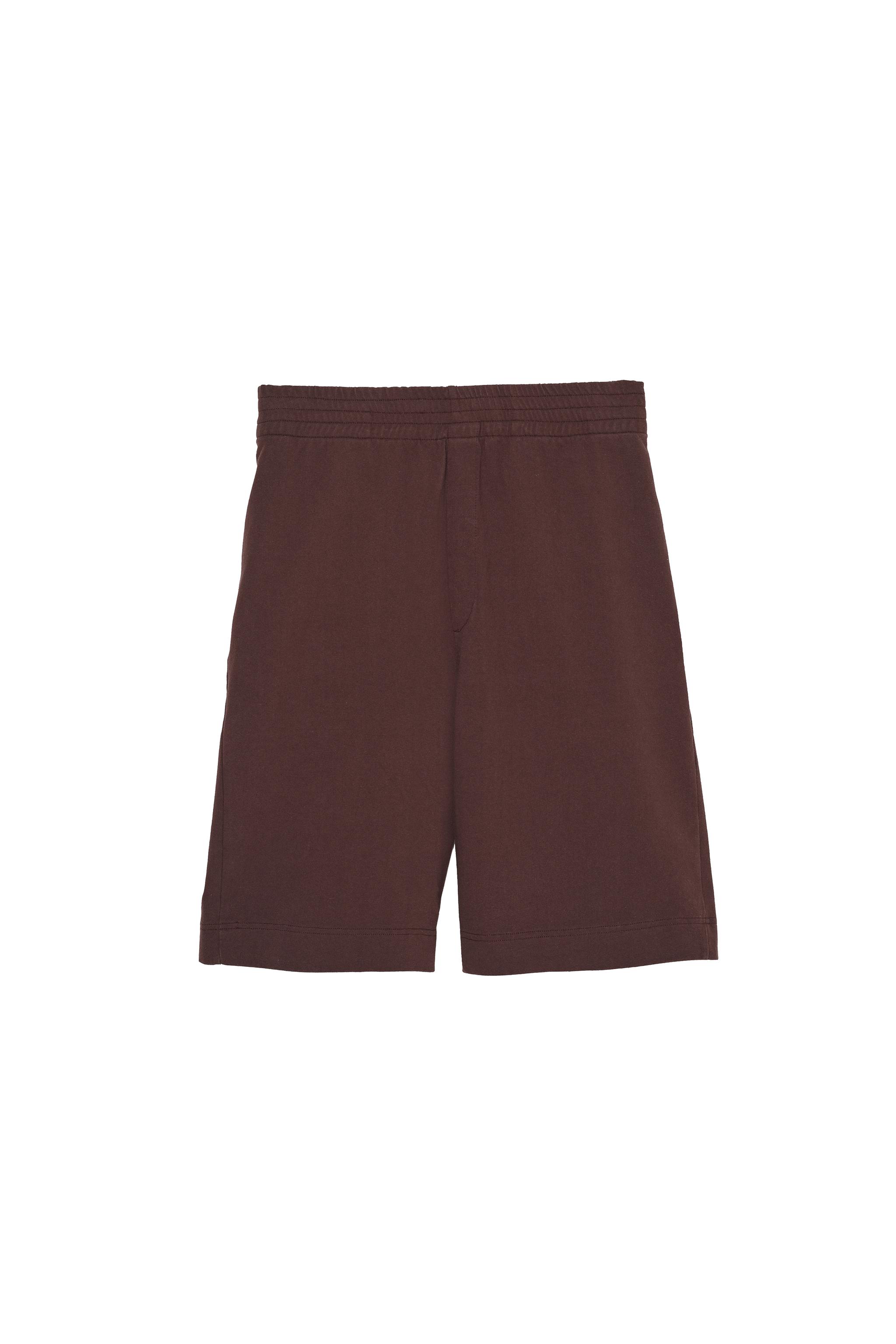 SHORT EN COTON À TAILLE PLISSÉE